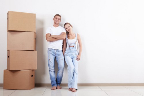 Moving van service for a home relocation in Chiswick