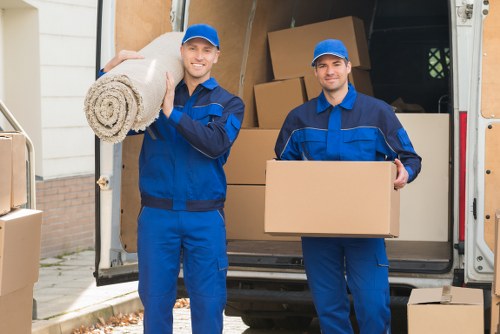 Careful packing materials and furniture protection for a move