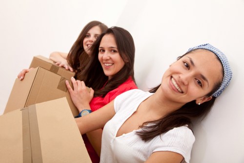 Van-based moving service illustration