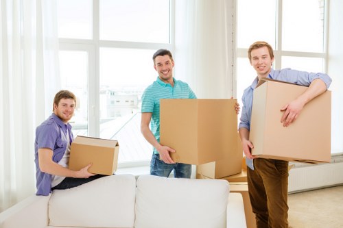 Checklist and packing supplies for a Chiswick home move