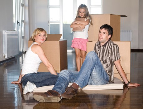 Local removals vehicle supporting a home or office move in Chiswick